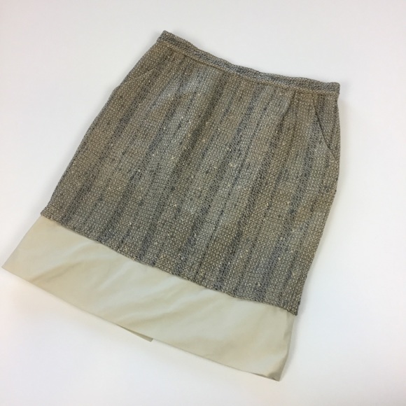 BCBGMaxAzria Dresses & Skirts - BCBG MaxAzaria Pencil Skirt Wool Blend Tan 0